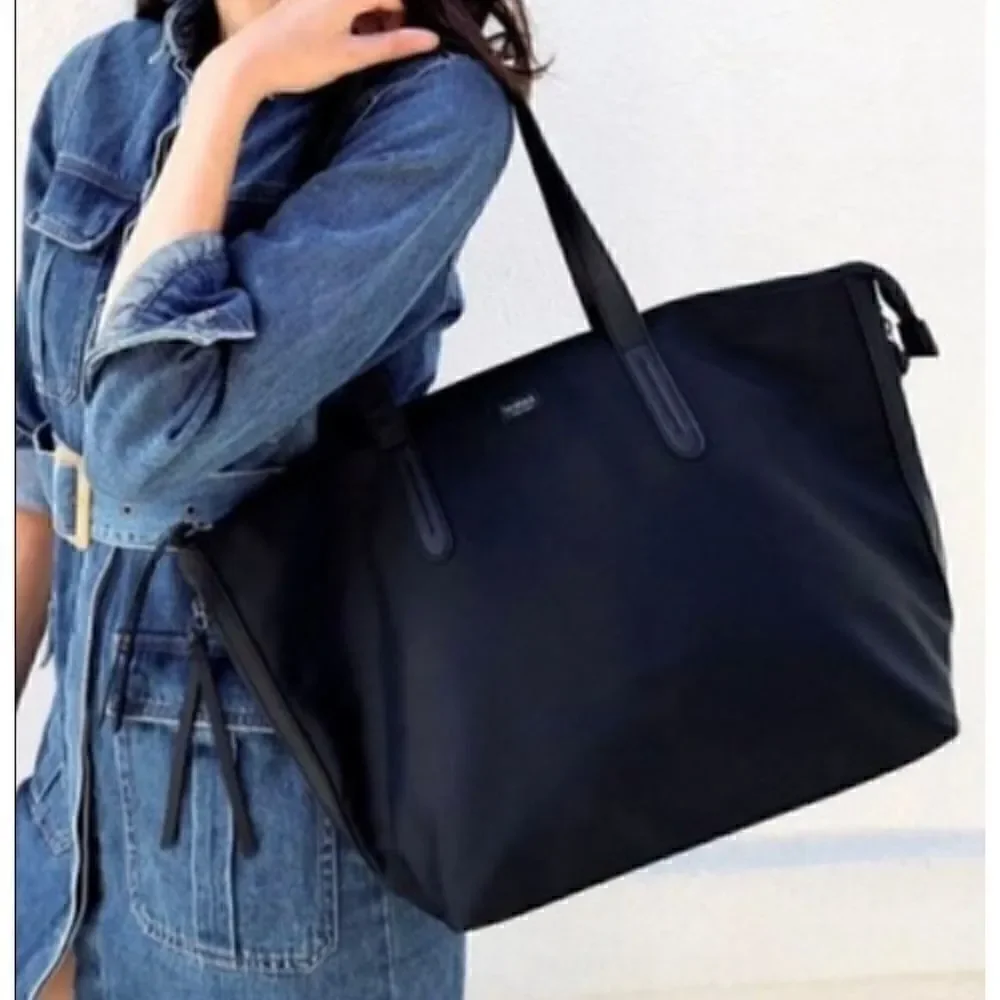 Botkier Bond Weekender Tote Bag Black Nylon